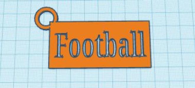 Football keyring