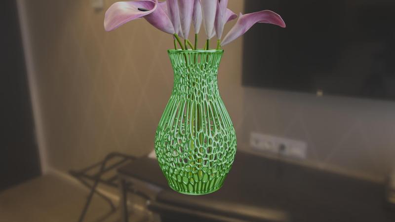 Voronoi Flower Vase