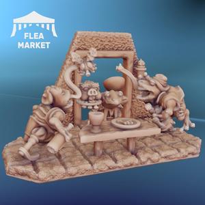 Bullywug tavern diorama