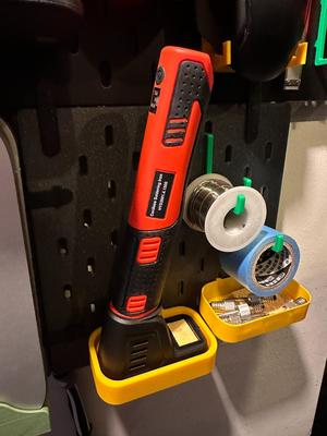 IKEA Skadis cordless soldering iron holder