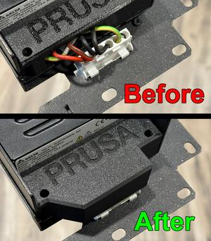 Original Prusa Enclosure PSU Cover (for Quick-Release Cable)