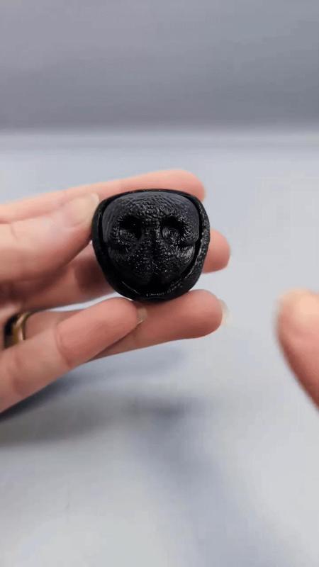 Doggie Nose Boop Clicker Keychain