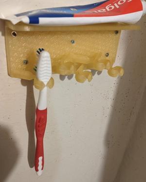 Wall Mounted Toothbrush Holder