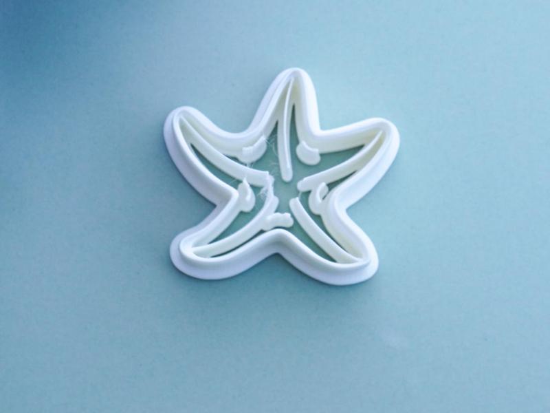 Clay Cutter Starfish For Earrings Necklaces