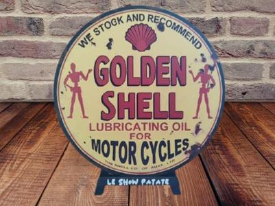 Plaque Vintage Golden Shell Hueforge