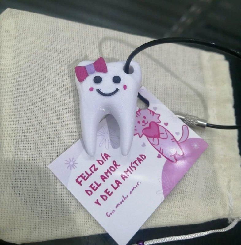 Cute Tooth Keychain