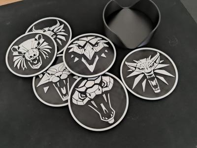 The Witcher Schools Coaster Set