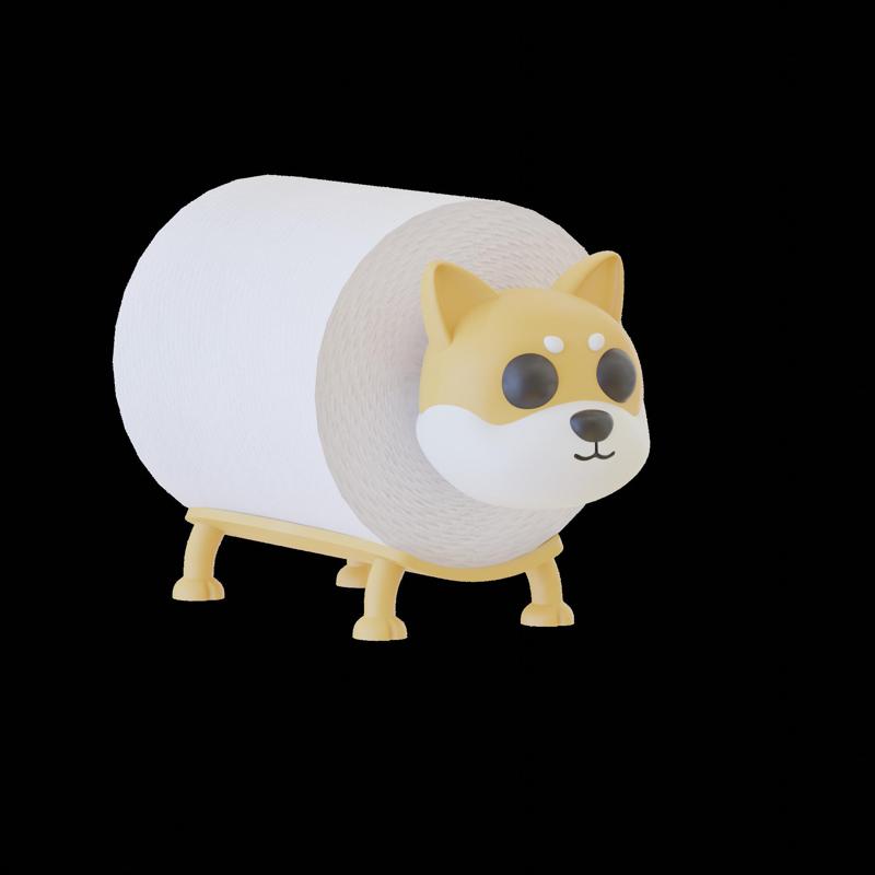 Toilet Paper Dog