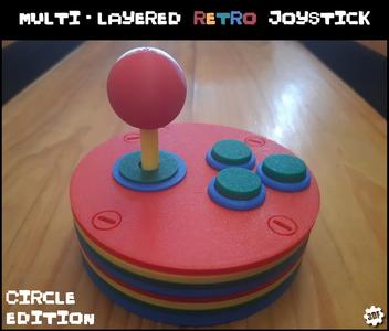 Multi-Layered Retro Joystick  - Circle Edition