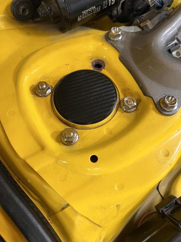 Strut hole cap for Mr2 sw20  with wilhelm camber plates