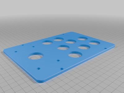 OpenCADE 28mm hole control panel