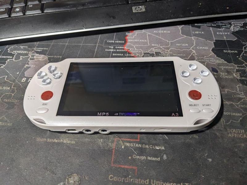 Portable game console with 4.3 inch screen, mp4 MP5 player nipples