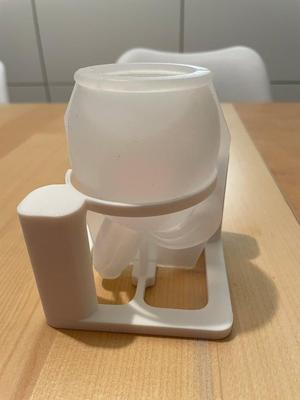 Silikonform Gießform Osterhasenei Halter / Silicone mold Easter bunny egg holder