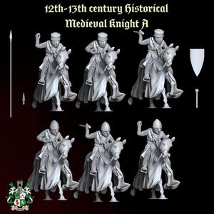 12th-13th century Historical Medieval Knight  A