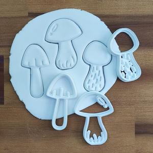 Mushroom cookie cutters