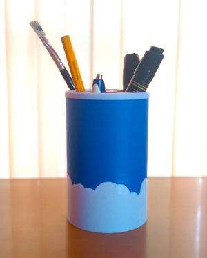 Pencil Cup - Clouds