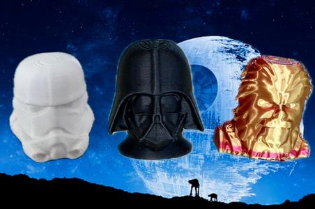 Keychain head Death Trooper Darth Vader Chewbacca