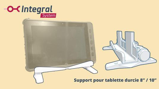 Support pour tablette durcie 8pouces / 10pouces réglable de table/fixable - Rugged Station Mark 4 - Integral System