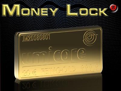 money lock gold bar gift NFC
