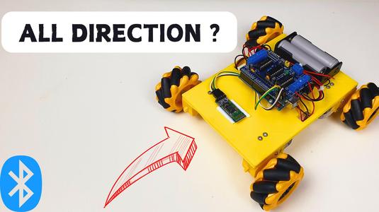 3D Printed Mecanum Wheels Robot
