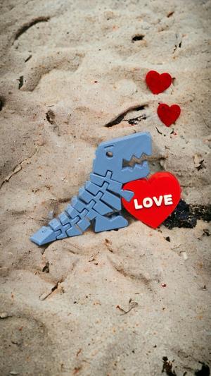 Dino Love Flexi Rex Heart