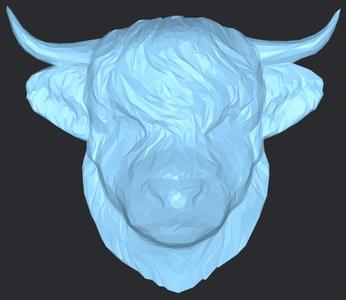 Bas Relief of a Highland Cow