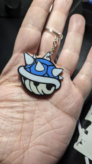 Mario Blue Shell Magnet + Key chain model