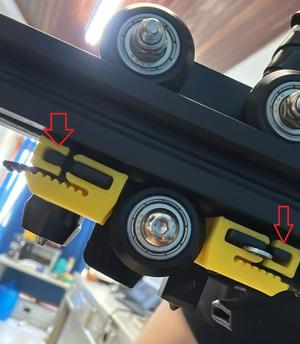 X-axis carriage belt holder for Ender-3