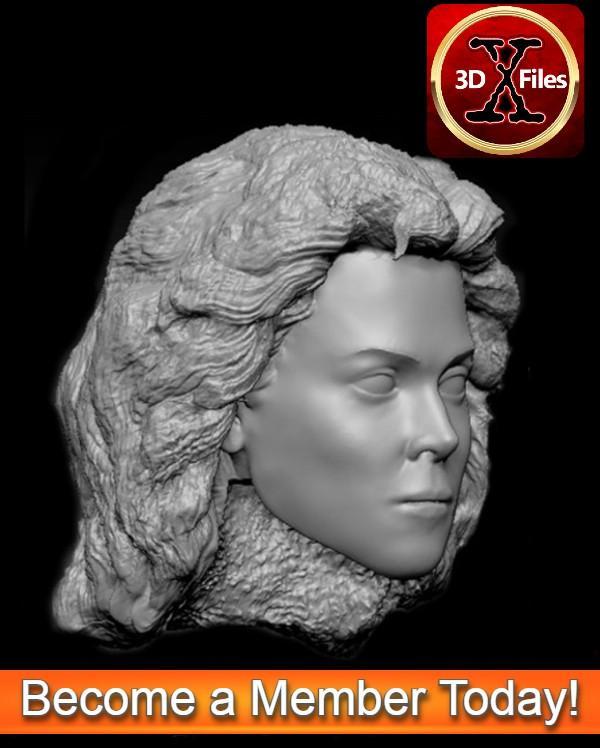 Ripley - Aliens - Head sculpt - Black Series - Hottoys - 1:12 and 1:6 Scale- Action Figure 