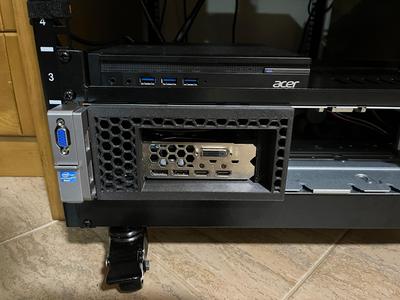 Dl380p frontbay replacement with pcie mount