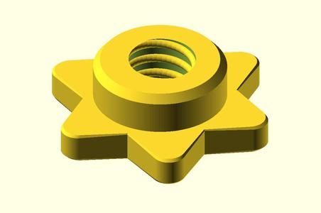 Curl Bar Star Lock Collar