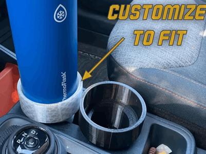 Cup Holder Adapter, Customizable