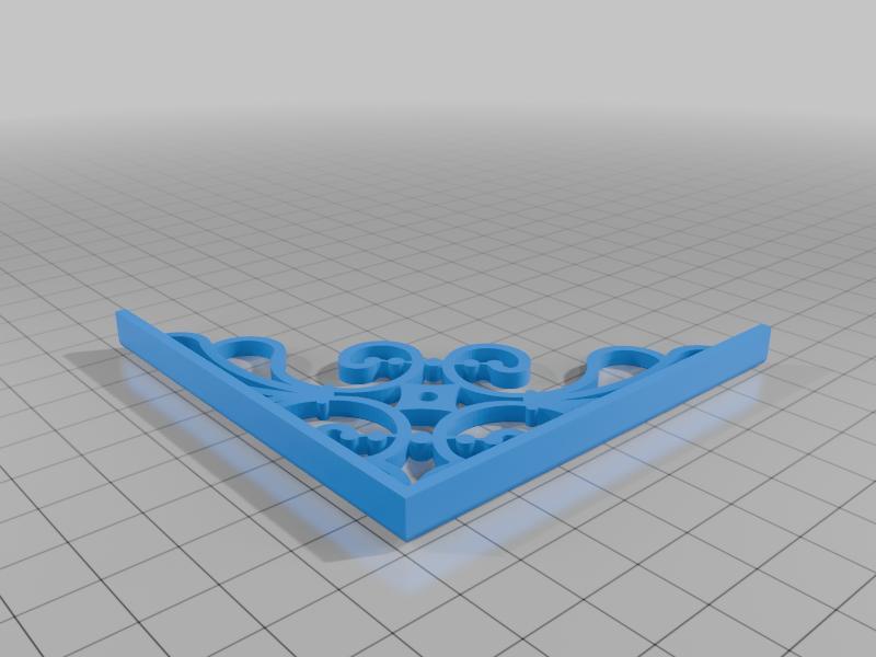 Filagree decorative ornate book corner