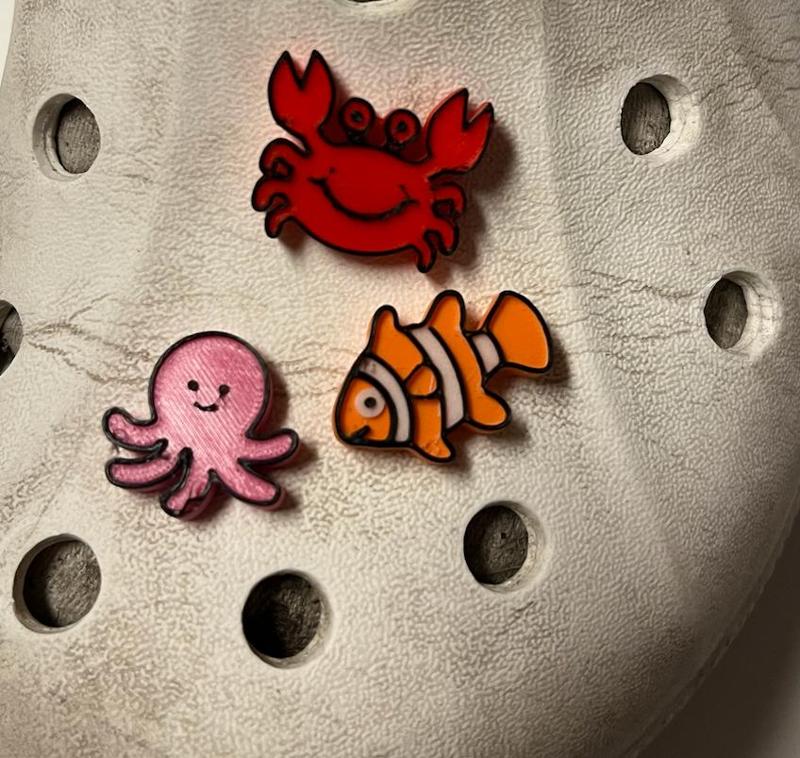 Animal Croc Charms - Set 2 - Under the sea