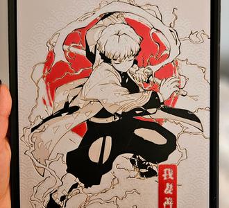 Zenitsu Agatsuma - Demon Slayer (HueForge)