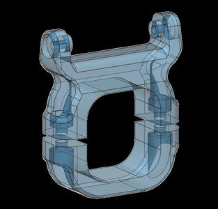 Support display Ananda D16 Nakamura compatible avec panier de guidon