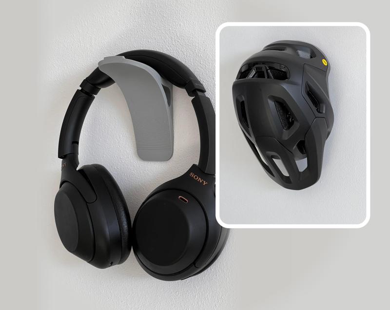 Headphones / Helmet Wall Mount Holder