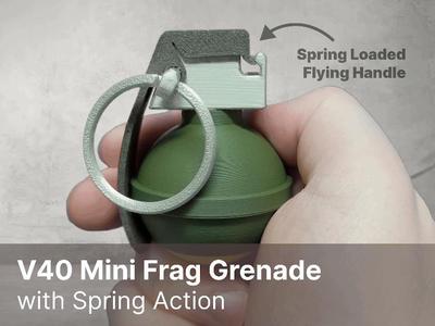 V40 Mini Grenade | World's Smallest| Flying handle
