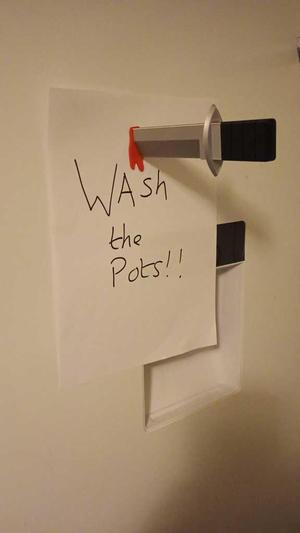 Funny knife fridge magnet 