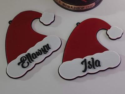 Customizable Santa Hat Ornament