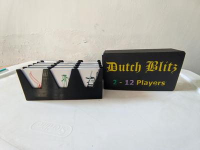 Dutch Blitz Vertical 3x4 Game Box for 2-12 Players with Note Slot
