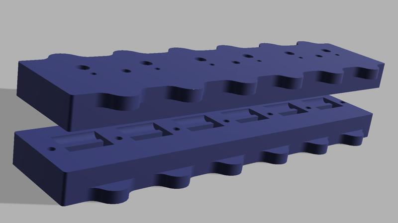 Silicon Best Nozzle Wiper x6 Mold / BambuLab X1/P1