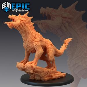 Black Guard Drake Roaring / Legendary Dragon /  Mountain Encounter / Magical Mount Beast