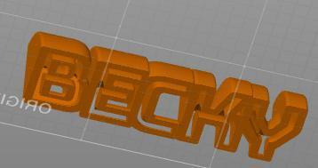 Office desk sign for someone named Becky