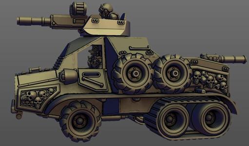 Beastmen in Space! Troop transport truck