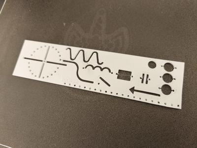 Electrical engineering ruler