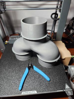 y adapter for exhaust vent