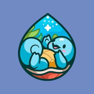 Squirtle Keychain, Squirtle KeyFob, Pokemon Keychain, Pokemon Charm, Squirtle Charm, Pokemon gift