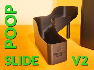 Bambu Poop Slide V2 (X1C, P1P, P1S)