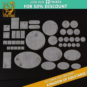Bases - Kingdom of Equitaine - Titan Forge Miniatures September 2023